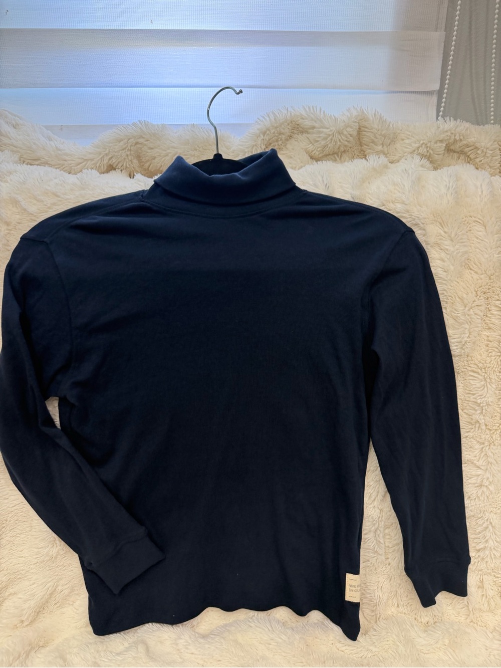 Boy Navy Turtleneck Sweater